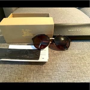 Burberry Brow Bar Sunglasses, Tortoise